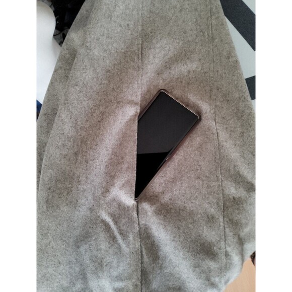 COS US Sz 12 Beige Wool Blend Minimalist Sleeveless Jumper Dress Light Academia - Picture 7 of 7